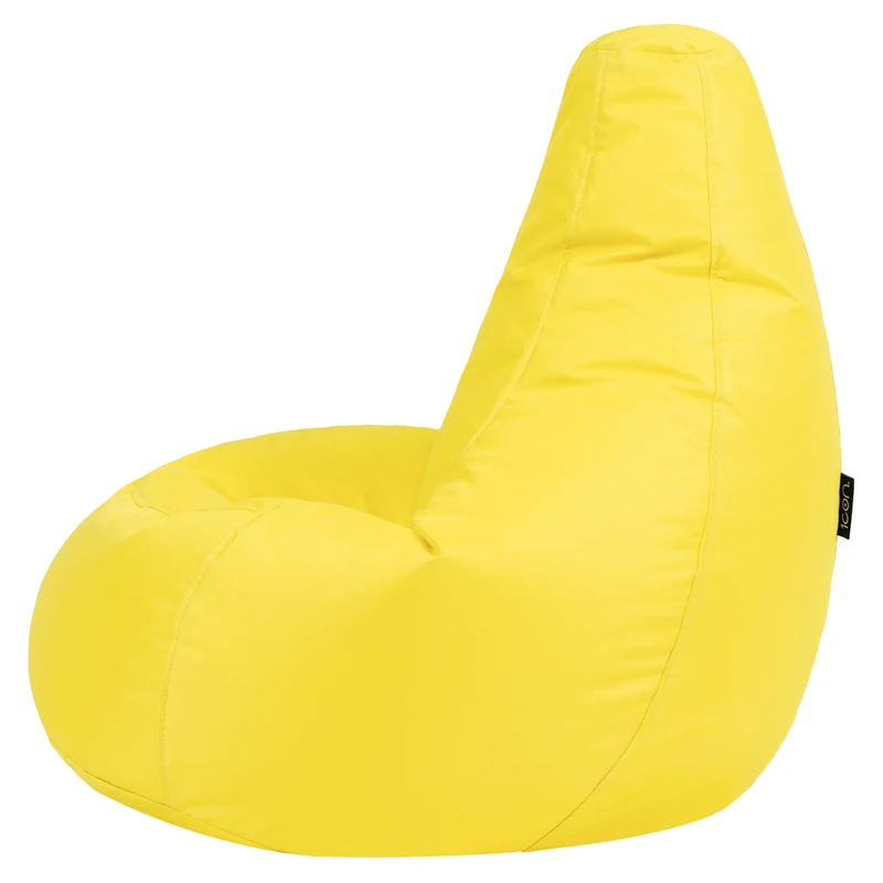 Kids Dalton Indoor-Outdoor Hochlehner-Sitzsack – Gelb