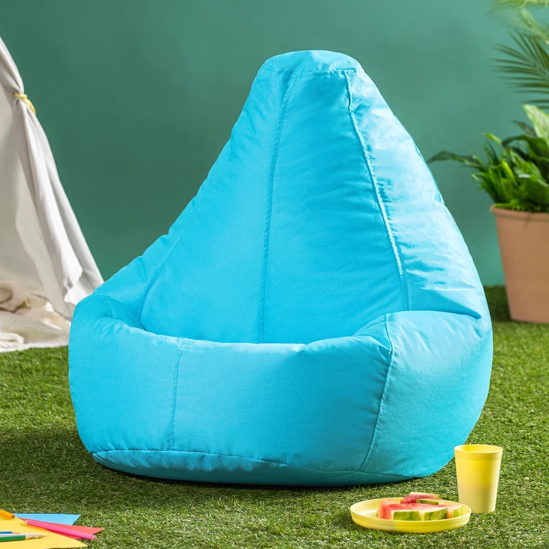 Sitzsack Kinder Dalton Indoor-Outdoor mit hoher Rückenlehne – Aqua