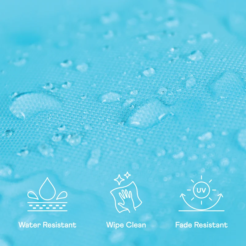 Sitzsack Kinder Dalton Indoor-Outdoor mit hoher Rückenlehne – Aqua