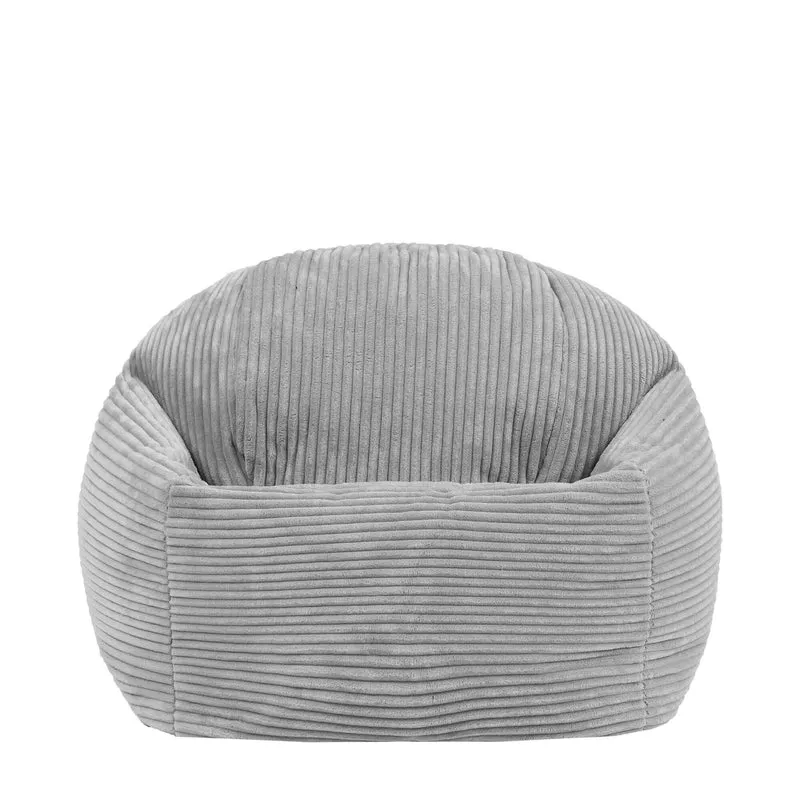 Kinder Kingston Cord Corduroy Classic Sitzsack – Grau