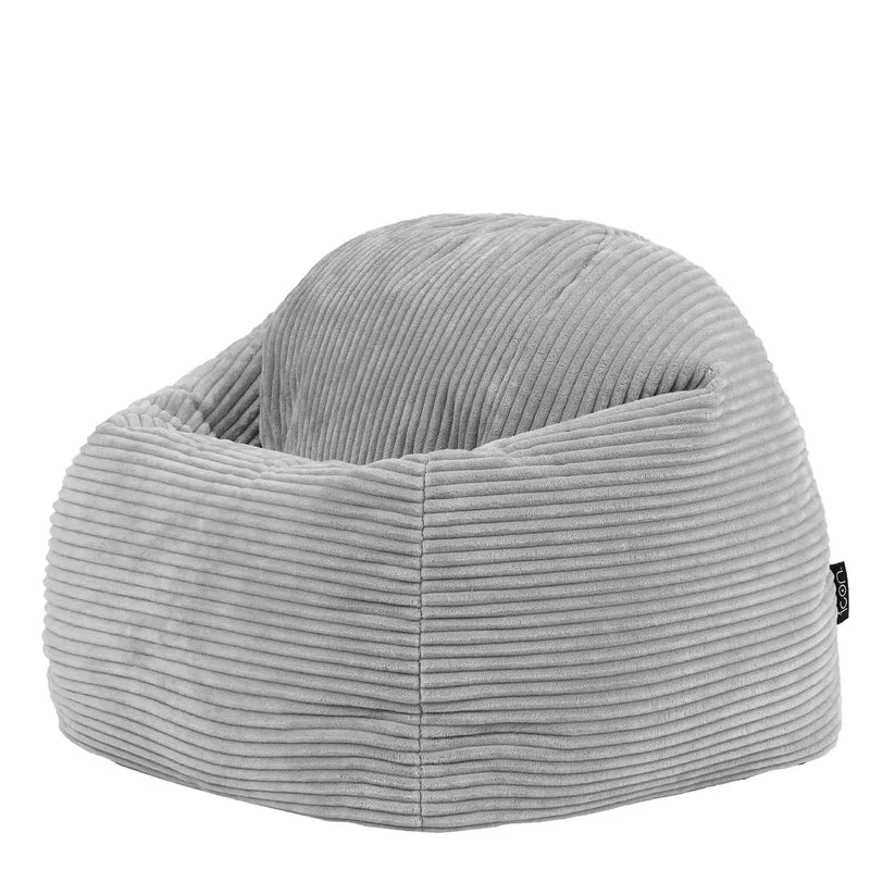 Kinder Kingston Cord Corduroy Classic Sitzsack – Grau