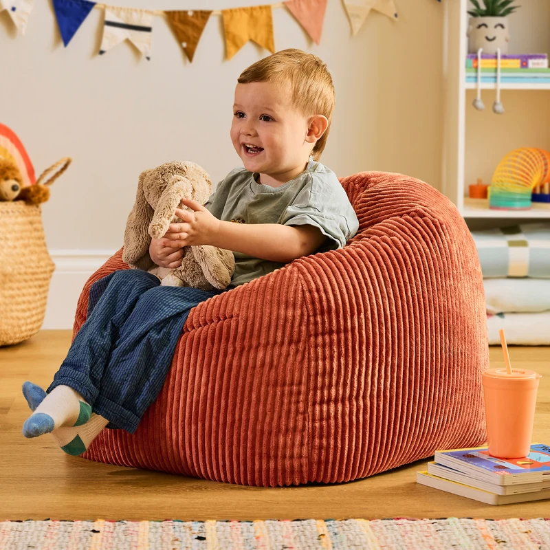 Kinder Kingston Cord Cord-Sitzsack – Terrakotta