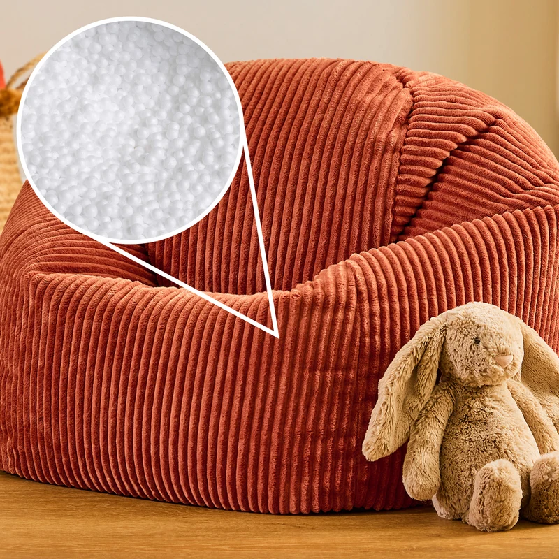 Kinder Kingston Cord Cord-Sitzsack – Terrakotta