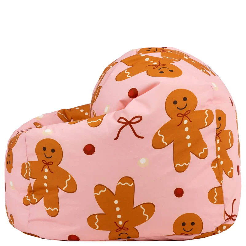Festlicher Lebkuchen-Druck-Sitzsack für Kinder