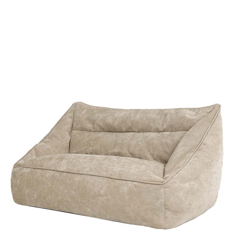Sofa-Sitzsack Cecilia mit Chenille-Bezug, naturfarben