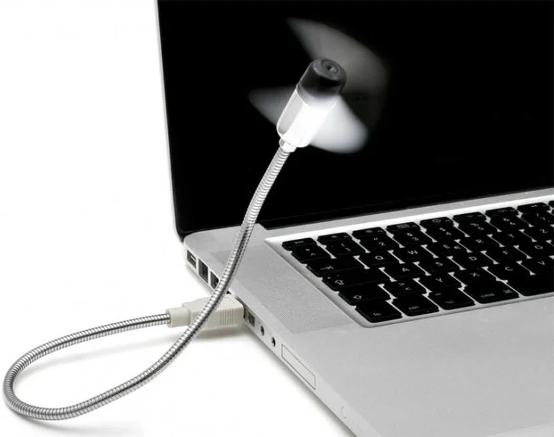 USB Ventilator mit flexiblem Schwanenhals für PC & Laptop