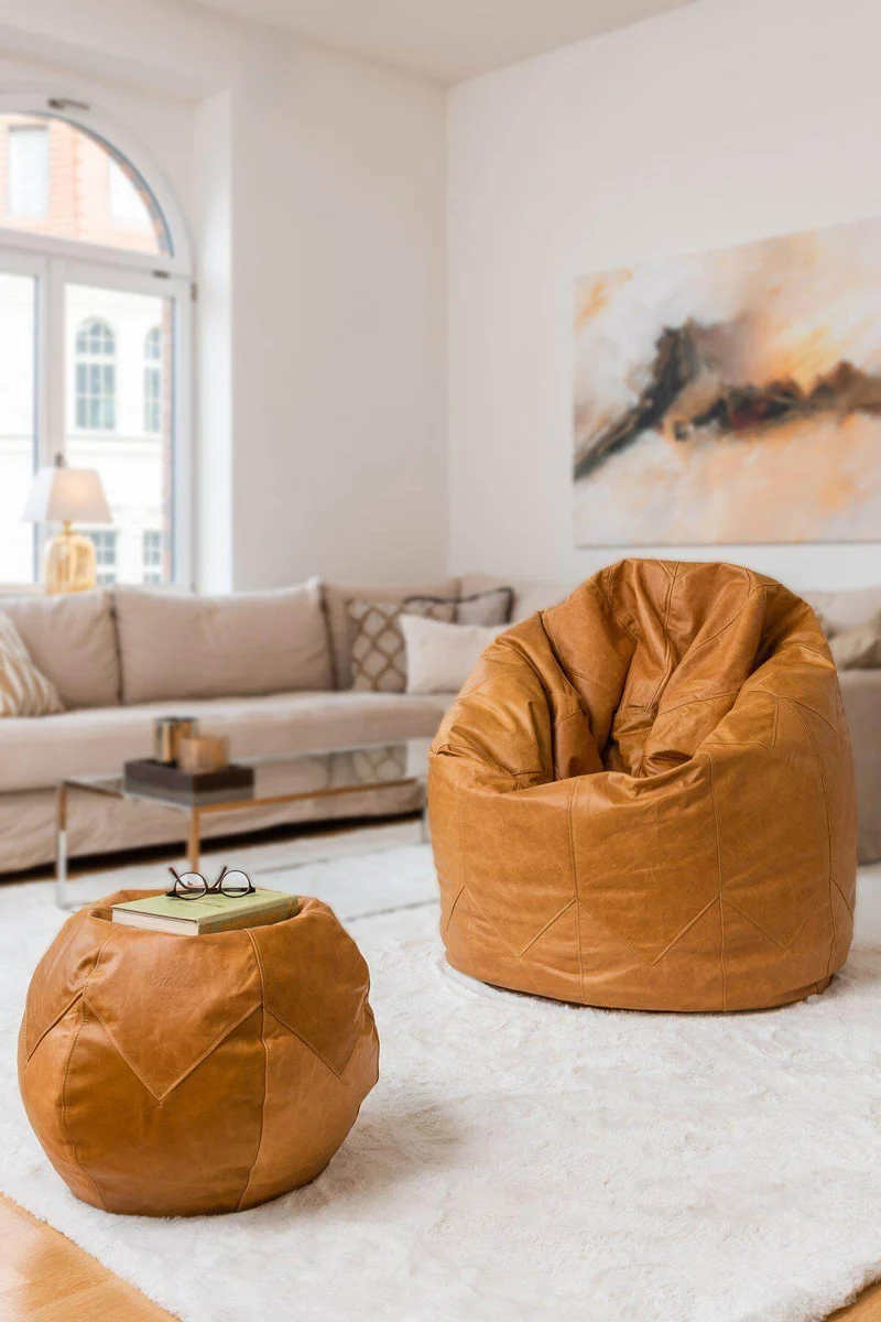 Pouf Leder Premium