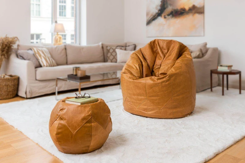 Pouf Leder Premium