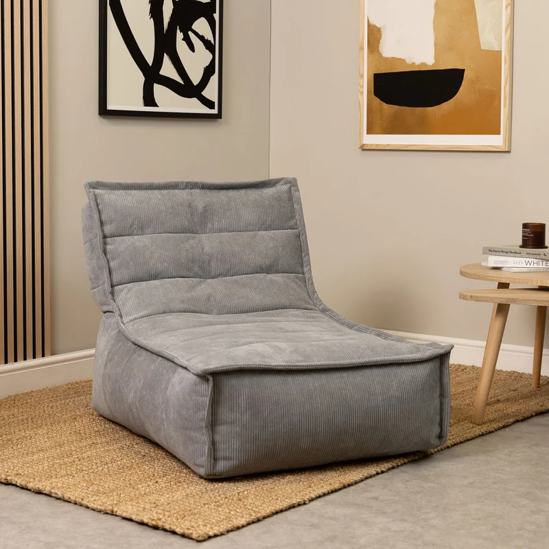 Dolce Cord-Lounger – Anthrazitgrau