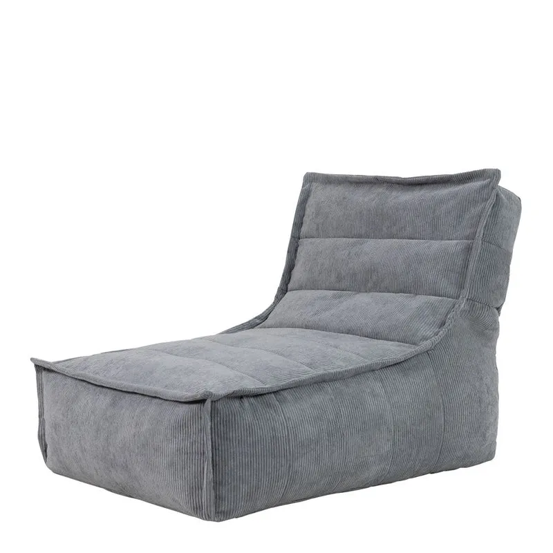 Dolce Cord-Lounger – Anthrazitgrau
