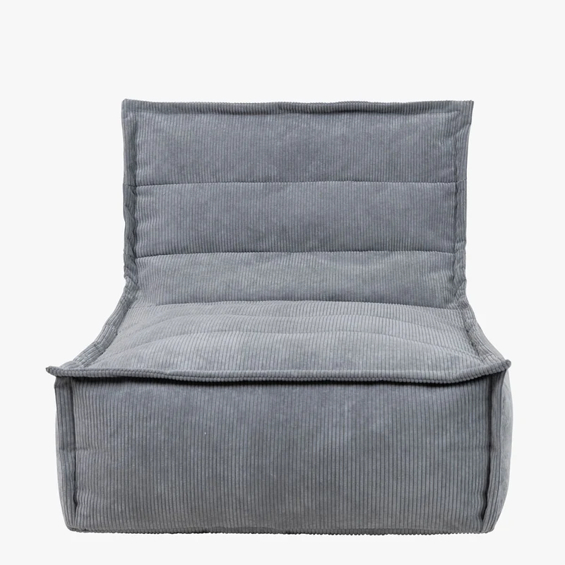 Dolce Cord-Lounger – Anthrazitgrau