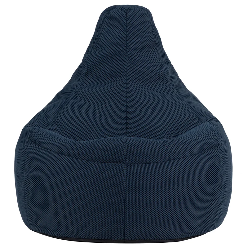 Gaming Recliner Sitzsack XL, Performance-Mesh, Marineblau