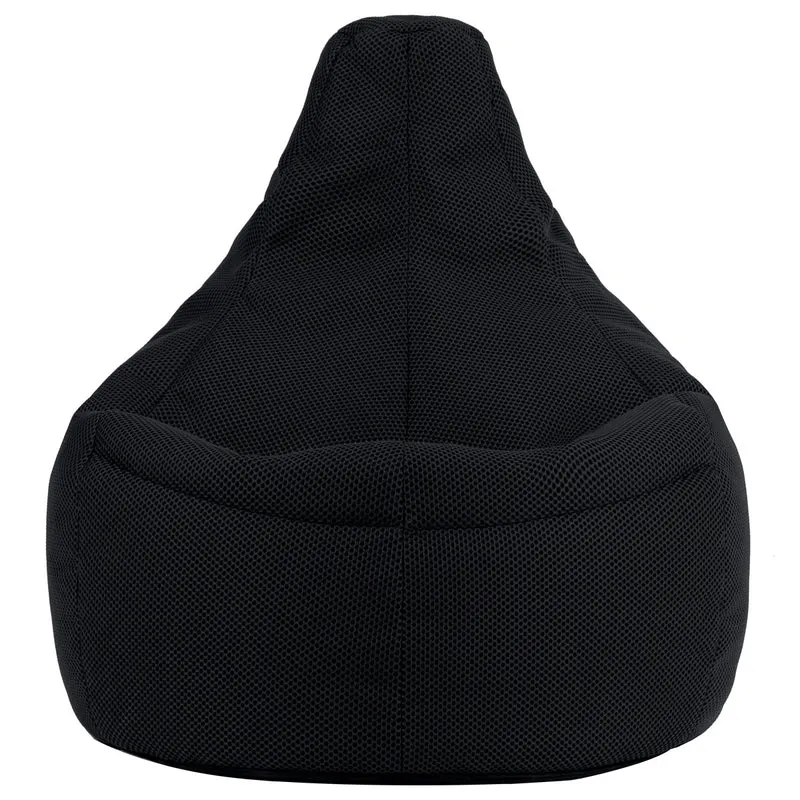 Gaming Recliner Sitzsack XL, Performance-Mesh, Mitternachtsschwarz