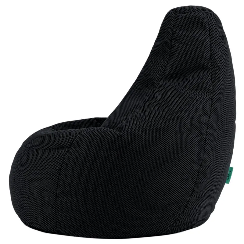 Gaming Recliner Sitzsack XL, Performance-Mesh, Mitternachtsschwarz