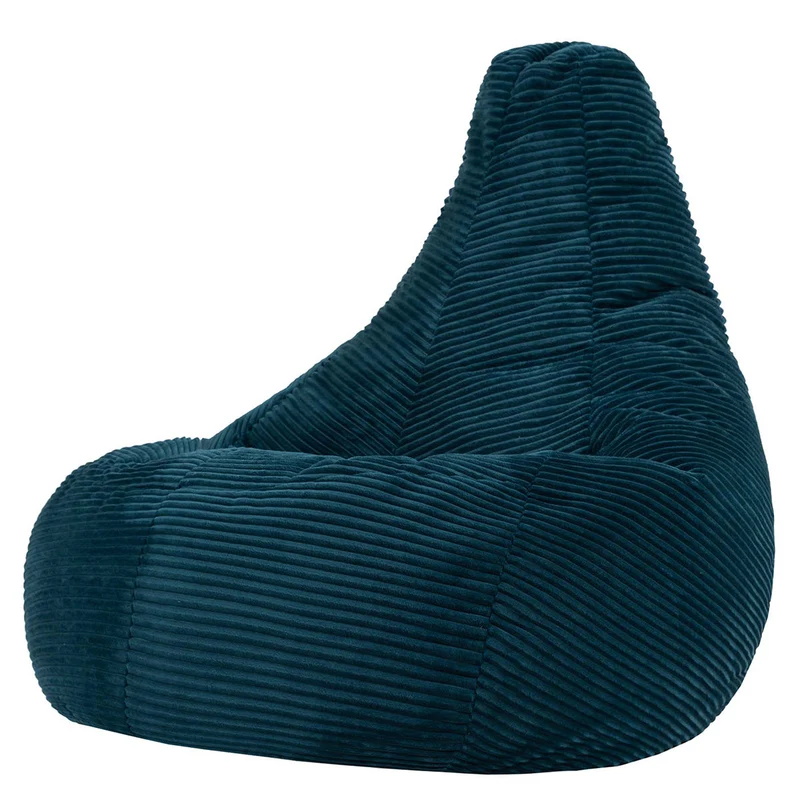 Dalton Recliner Sitzsack XL, Cord, Blaugrün