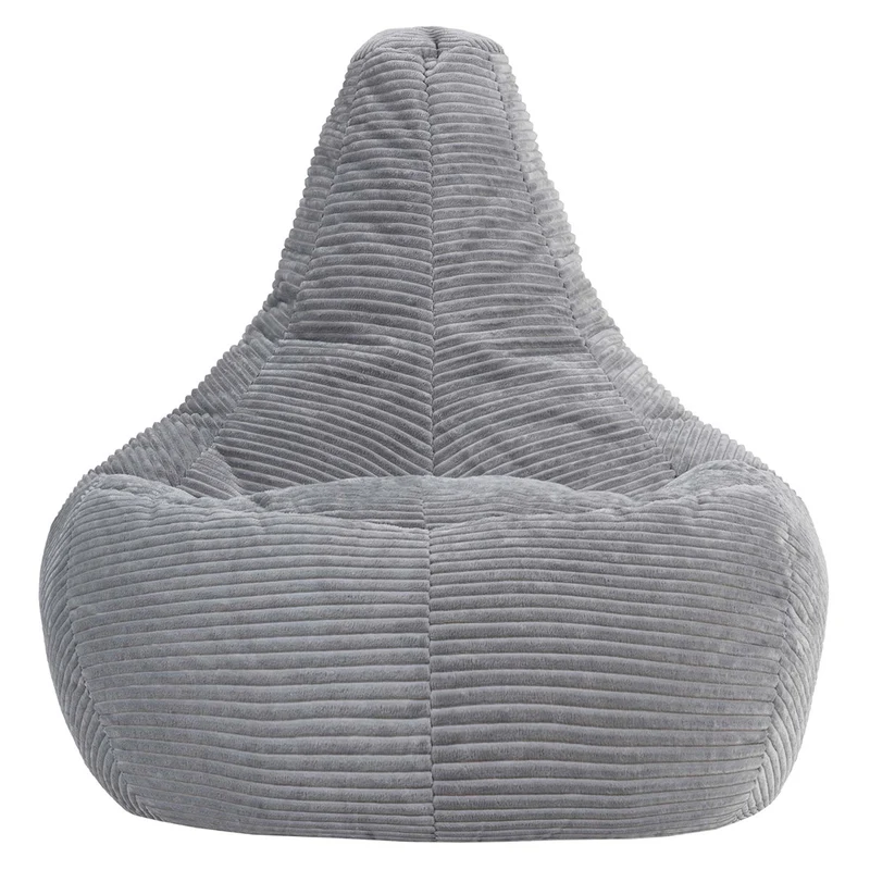 Dalton Recliner Sitzsack XL, Cord, Hellgrau