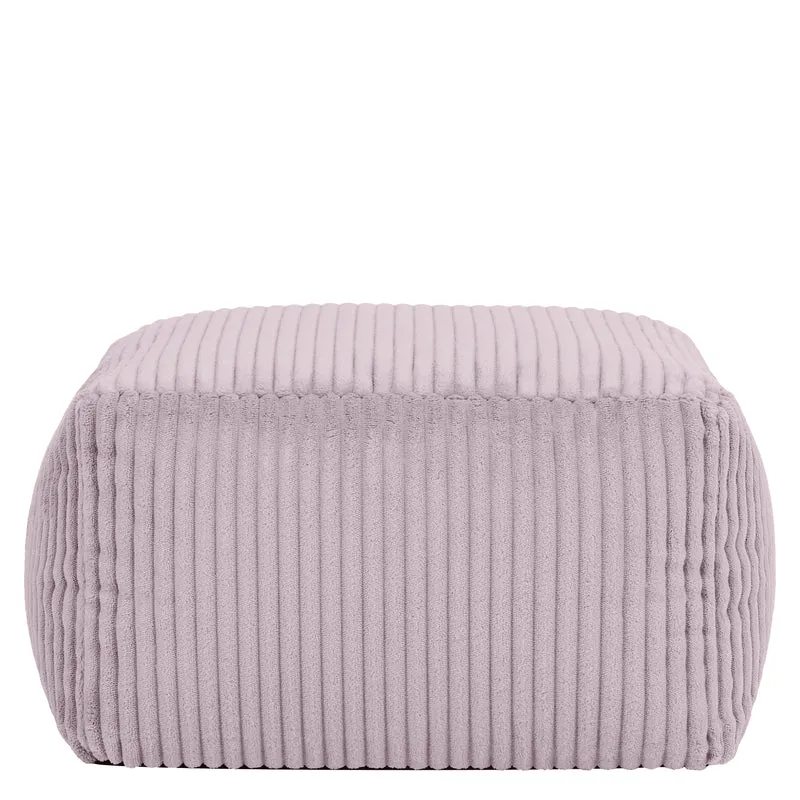 Mini Amara Cord quadratischer Hocker - Lavendel