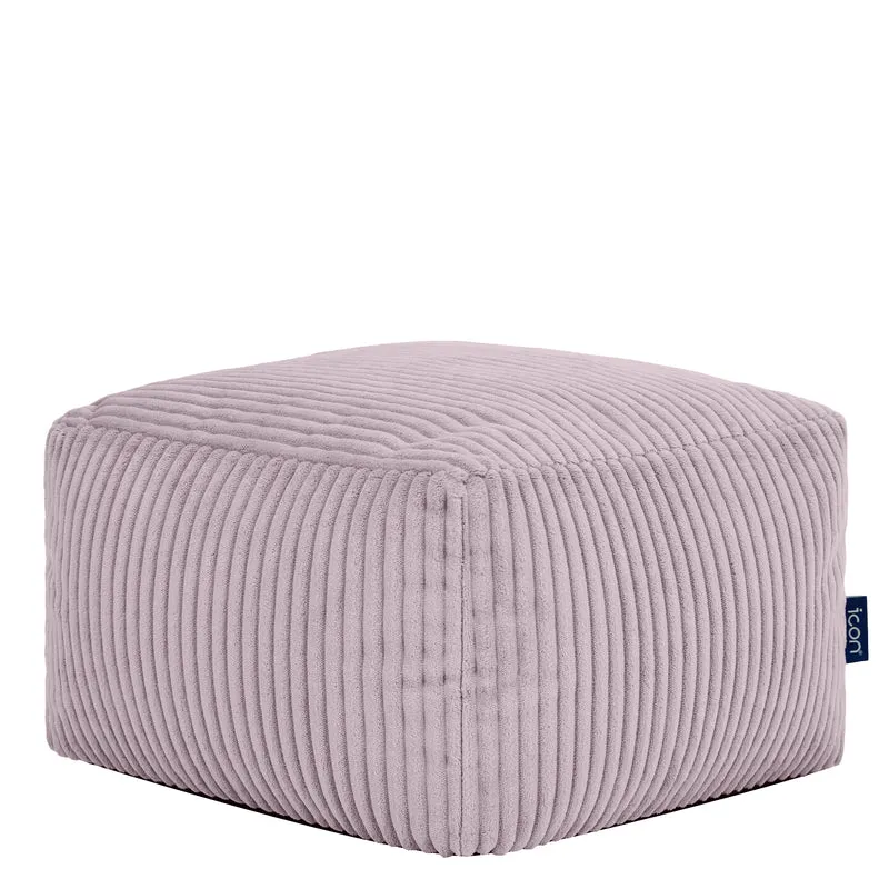 Mini Amara Cord quadratischer Hocker - Lavendel