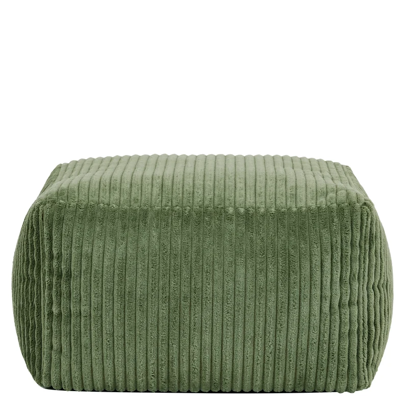 Mini Amara Cord Square Fußhocker - Salbeigrün