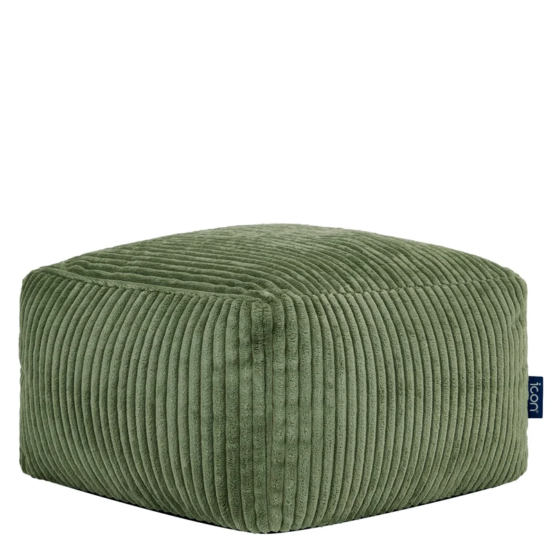 Mini Amara Cord Square Fußhocker - Salbeigrün