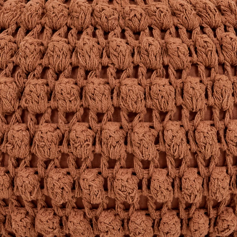 Riva Bobble Häkel-Sitzhocker – Terrakotta