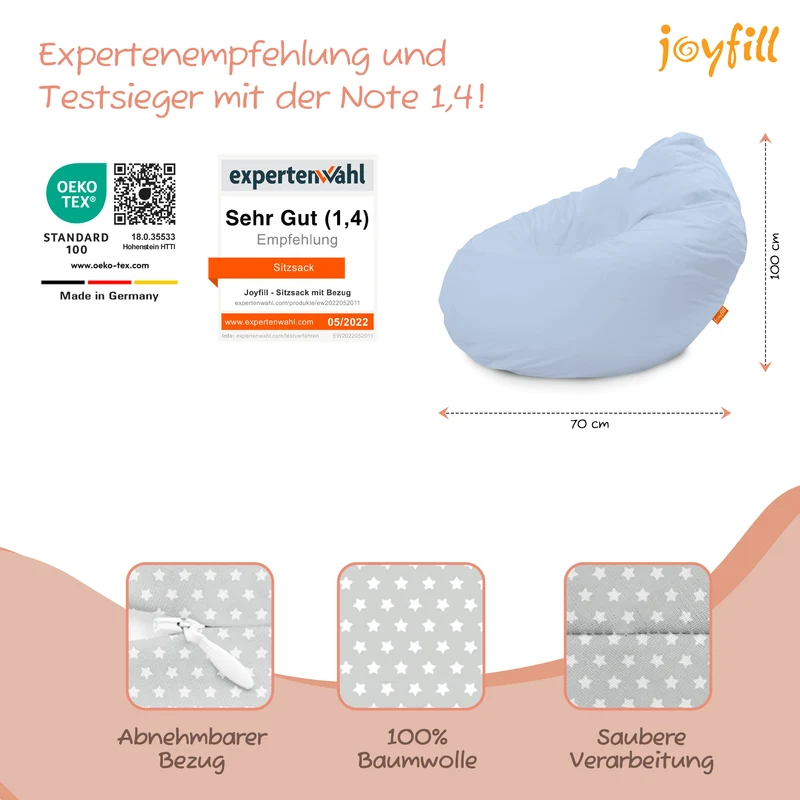 Sitzsack für Groß und Klein (BioFoam gefüllt | 240 L)