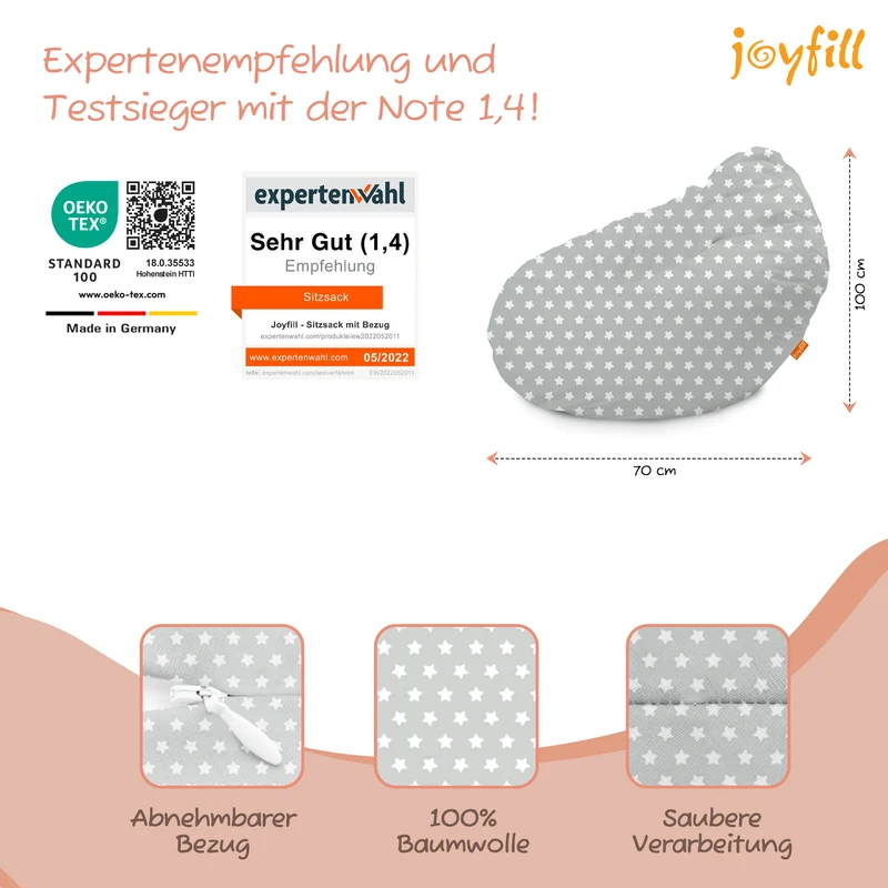 Sitzsack für Groß und Klein (BioFoam gefüllt | 240 L)