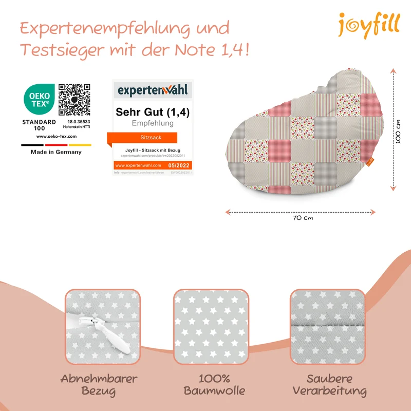 Sitzsack für Groß und Klein (BioFoam gefüllt | 240 L)