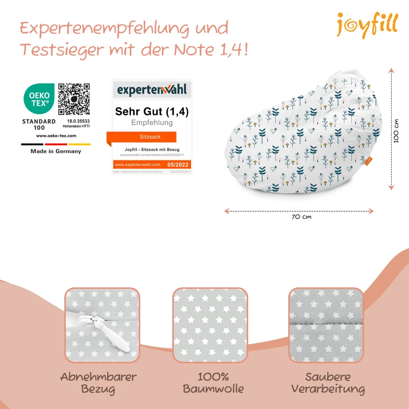 Sitzsack für Groß und Klein (BioFoam gefüllt | 240 L)