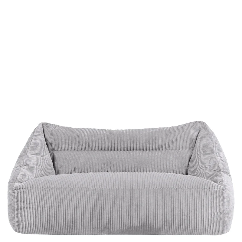 Cecilia Jumbo Cord Bean Bag Sofa - Grey