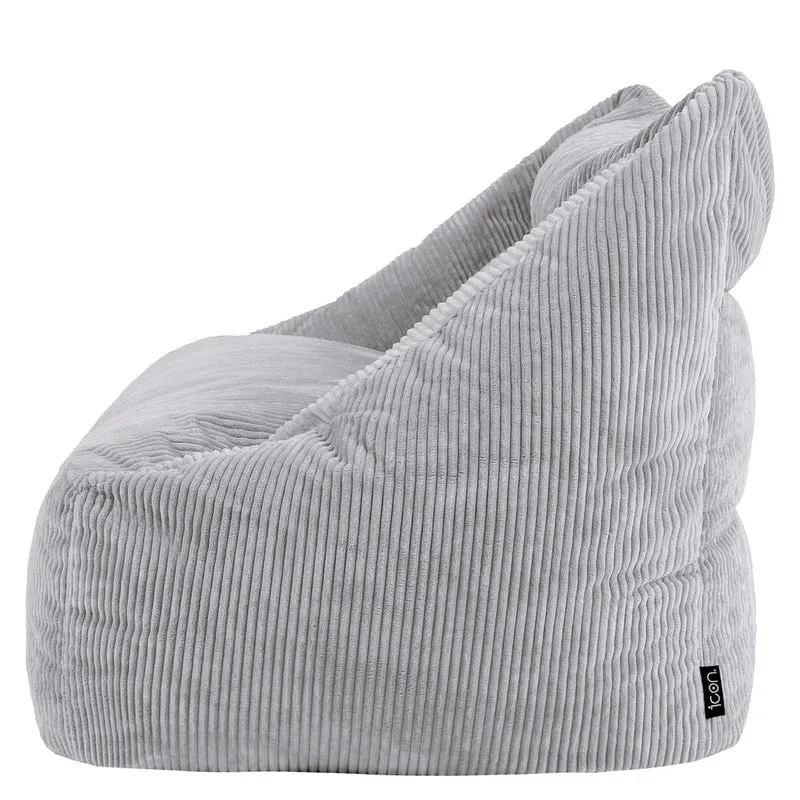 Cecilia Jumbo Cord Bean Bag Sofa - Grey