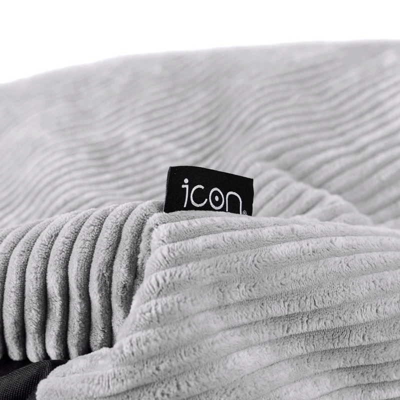 Cecilia Jumbo Cord Bean Bag Sofa - Grey