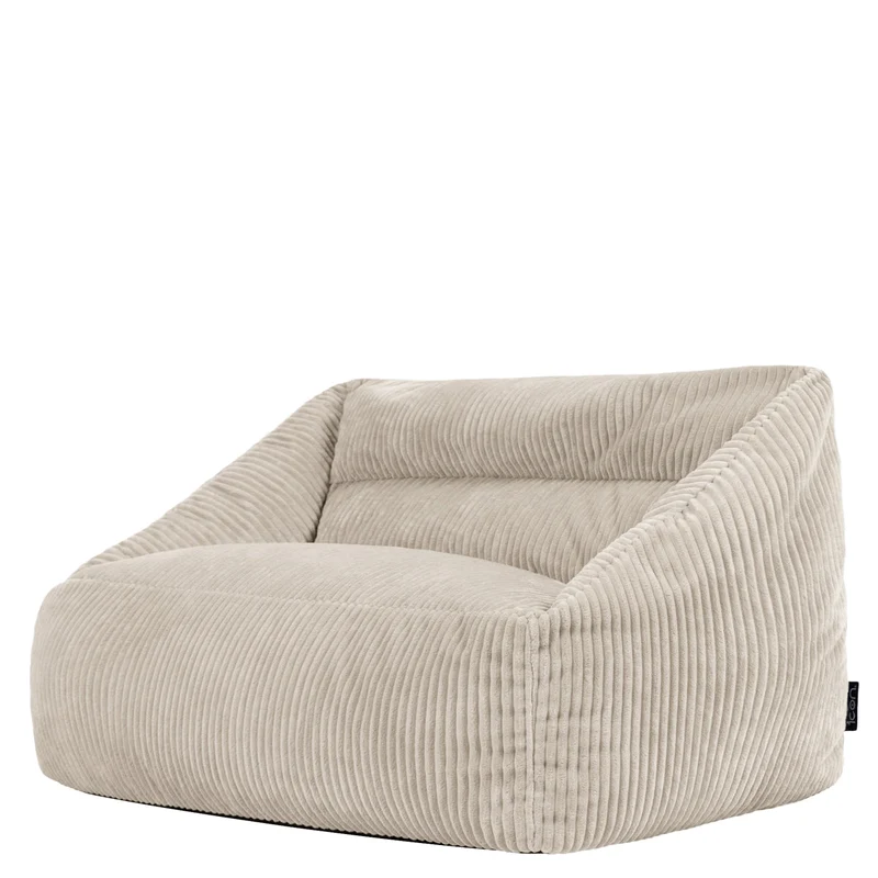 Cecilia Kinder-Sofa mit Sitzsack, Cord, Steingrau
