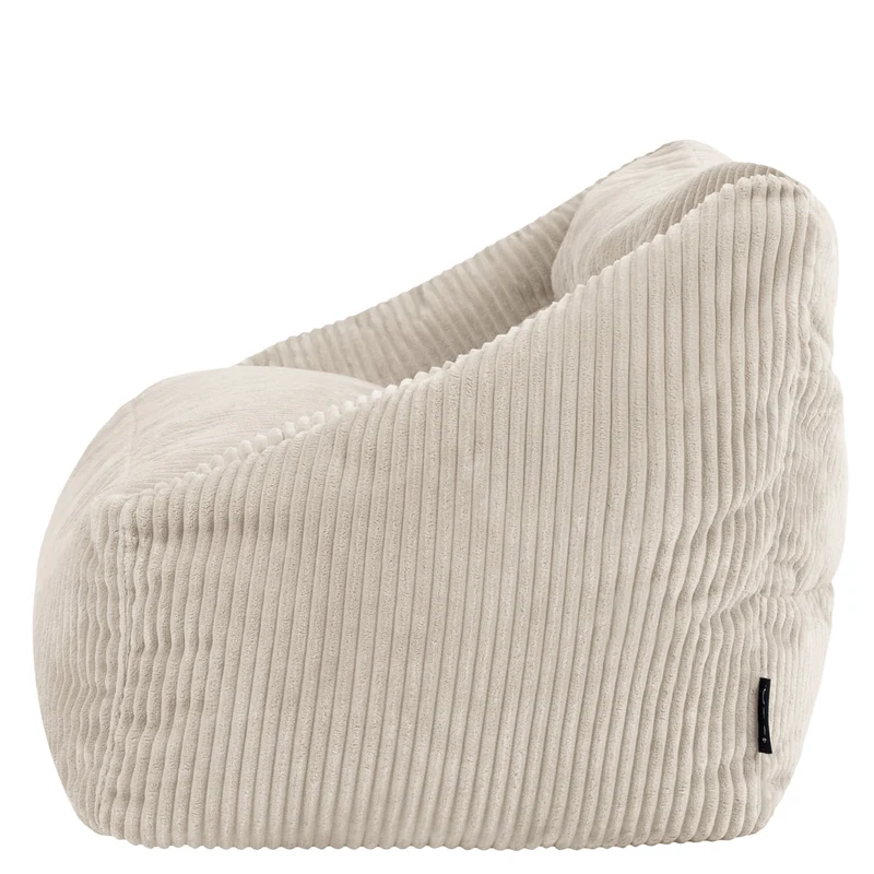 Cecilia Kinder-Sofa mit Sitzsack, Cord, Steingrau