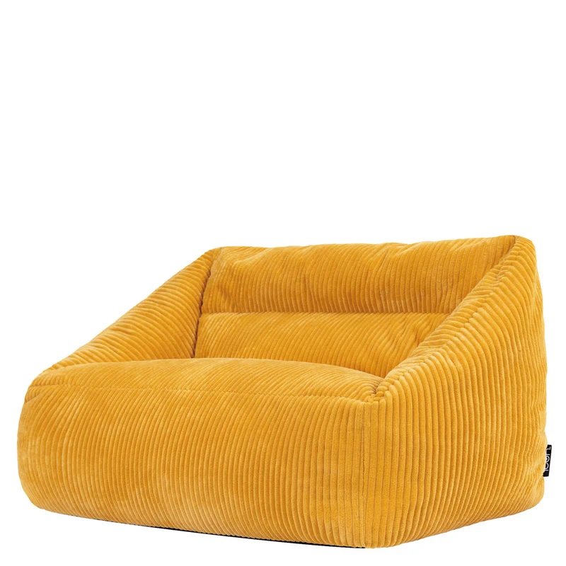 Cecilia Sitzsack-Sofa für Kinder, Cord, Ockerfarben