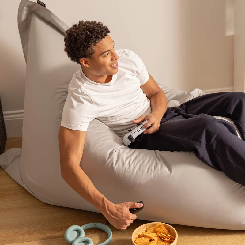Bazaar Bag® Indoor-Outdoor Riesen-Sitzsack – Grau