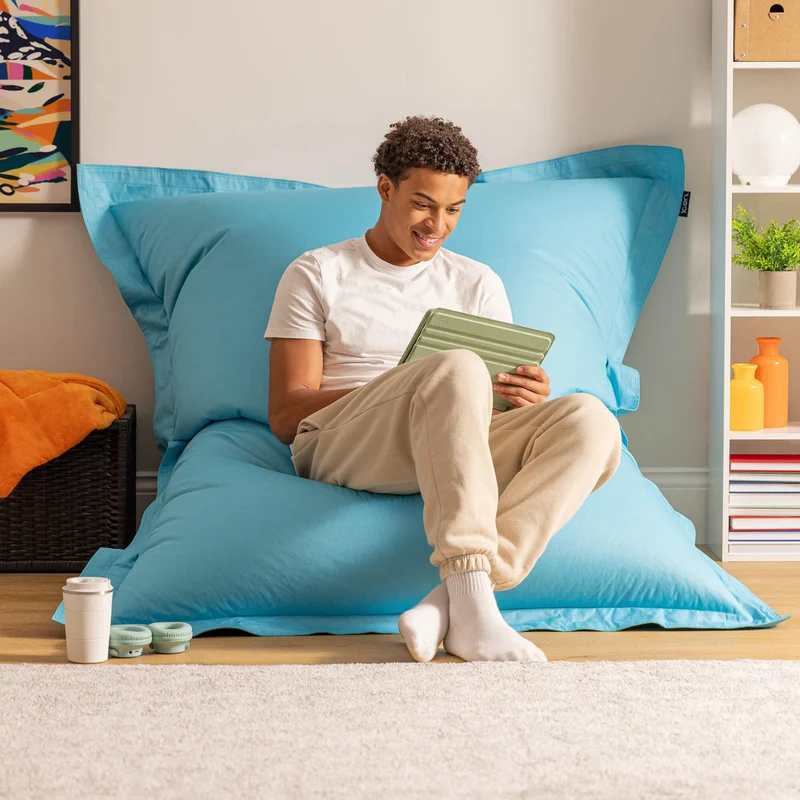 Bazaar Bag® Indoor-Outdoor Riesen-Sitzsack – Aqua