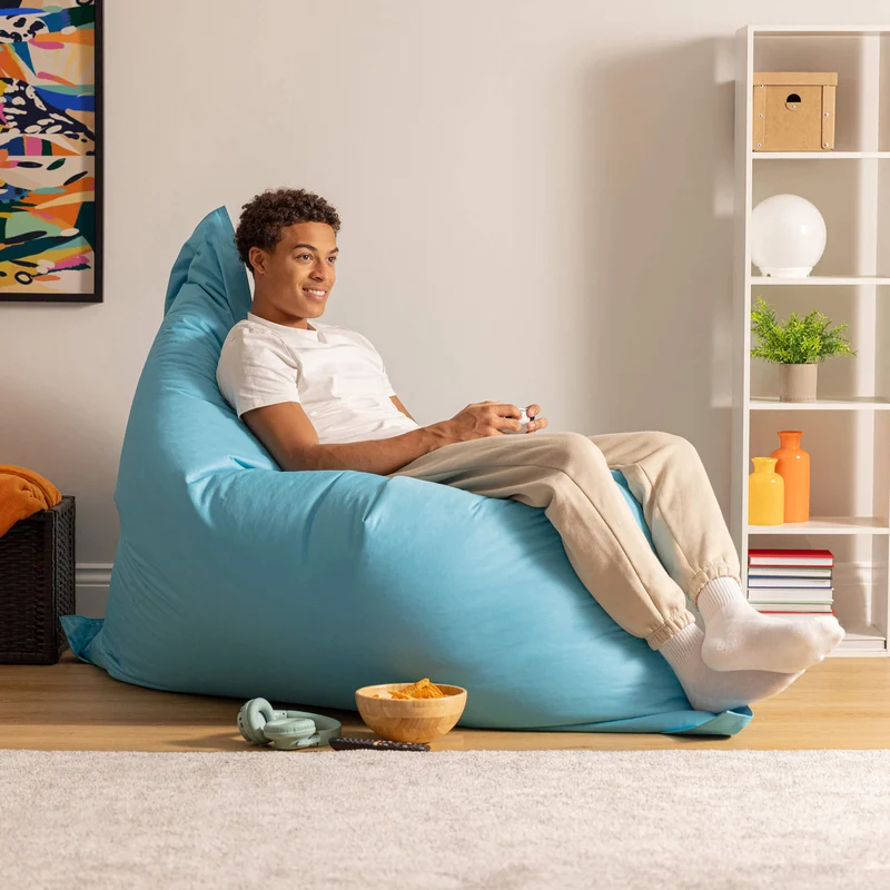 Bazaar Bag® Indoor-Outdoor Riesen-Sitzsack – Aqua