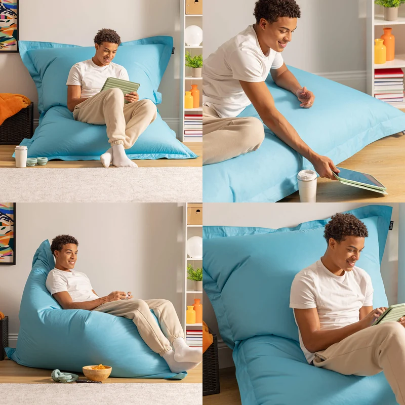Bazaar Bag® Indoor-Outdoor Riesen-Sitzsack – Aqua