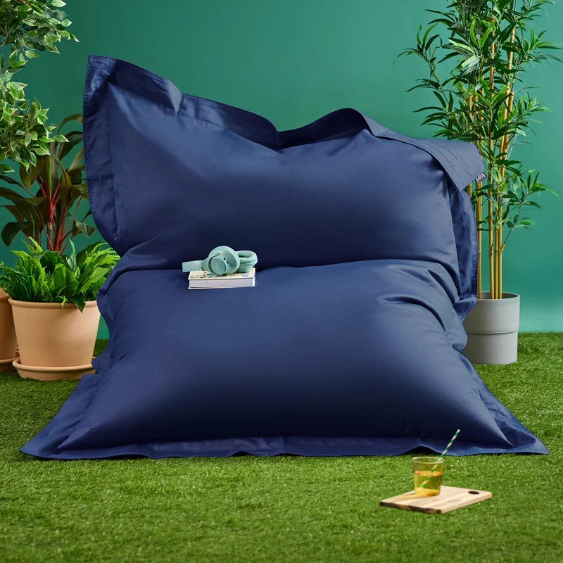 Bazaar Bag® Riesensitzsack für drinnen und draußen – Marineblau