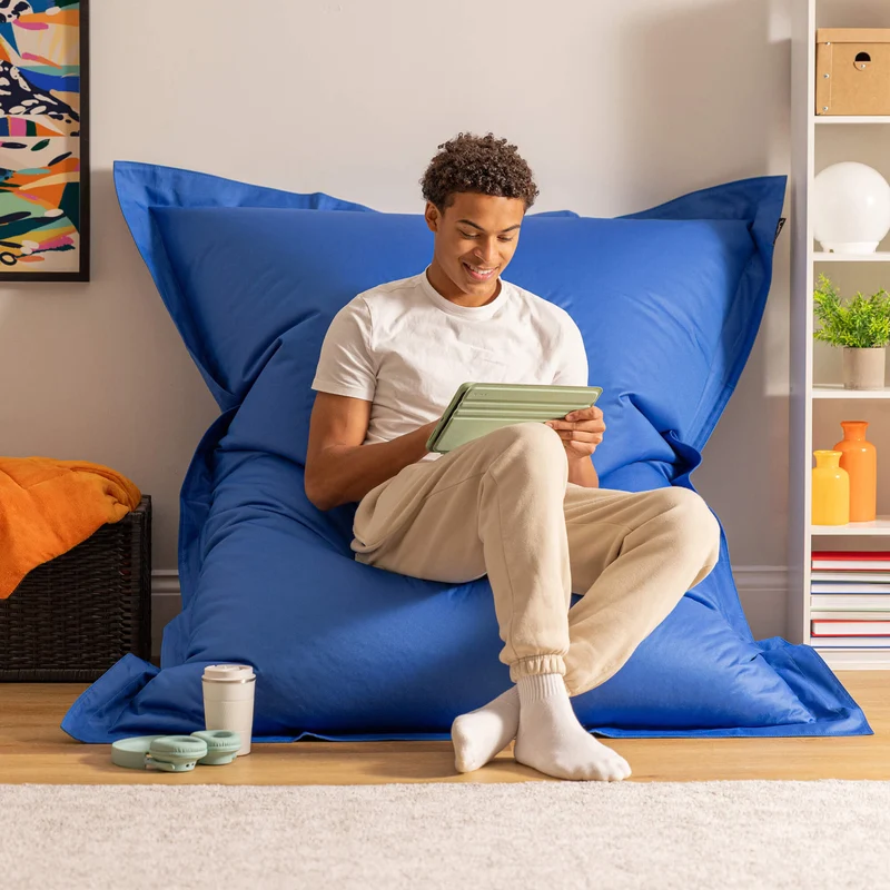 Bazaar Bag® Riesensitzsack für drinnen und draußen - Blau