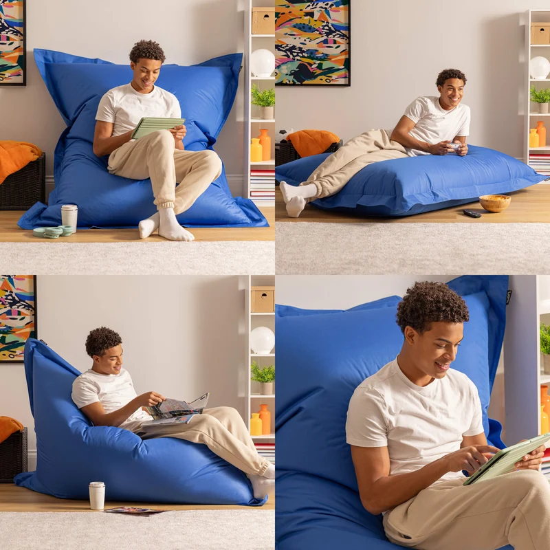 Bazaar Bag® Riesensitzsack für drinnen und draußen - Blau