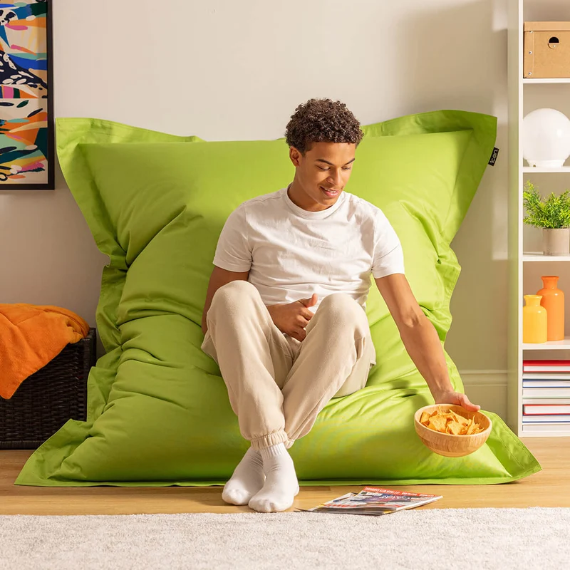 Bazaar Bag® Riesen-Sitzsack für drinnen und draußen – Limettengrün