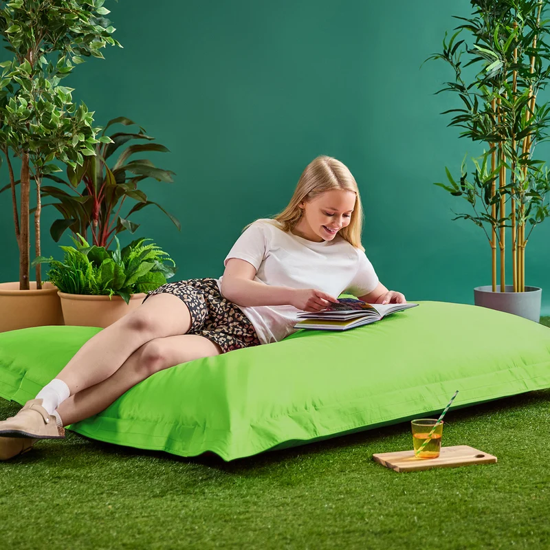 Bazaar Bag® Riesen-Sitzsack für drinnen und draußen – Limettengrün