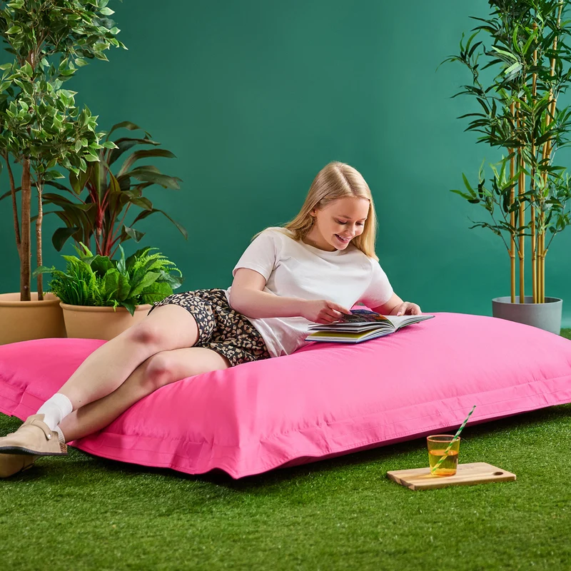 Bazaar Bag® Riesensitzsack für drinnen und draußen – Rosa