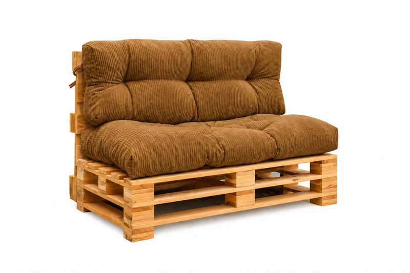 Palettenkissen OSLO CORD – gesteppte Kissen für Palettenmöbel – Indoor