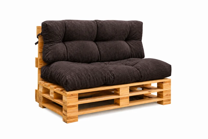 Palettenkissen OSLO CORD – gesteppte Kissen für Palettenmöbel – Indoor