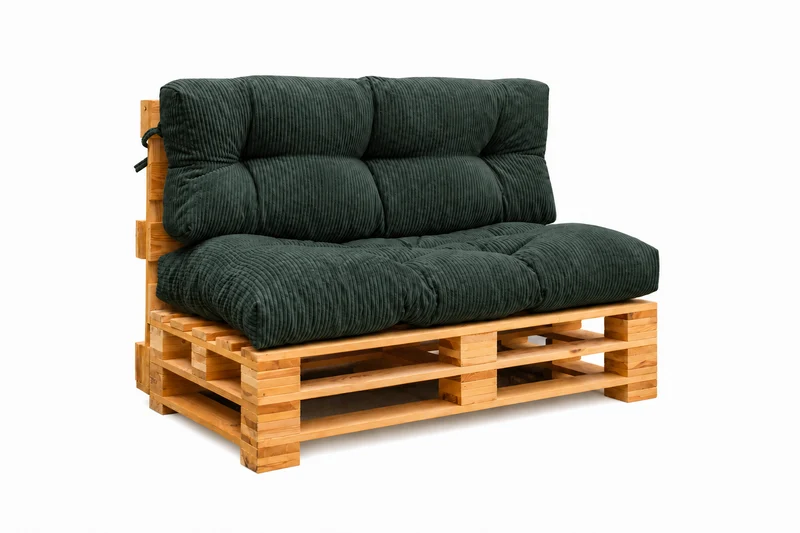 Palettenkissen OSLO CORD – gesteppte Kissen für Palettenmöbel – Indoor