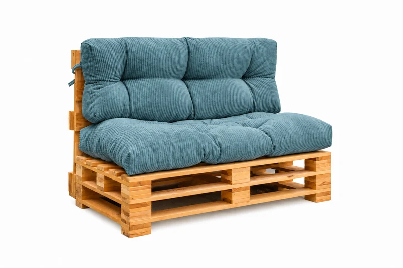 Palettenkissen OSLO CORD – gesteppte Kissen für Palettenmöbel – Indoor