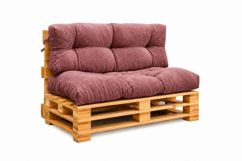 Palettenkissen OSLO CORD – gesteppte Kissen für Palettenmöbel – Indoor
